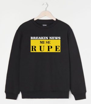 Bluza Breaking news Mi se rupe, 100% bumbac, cod produs B08