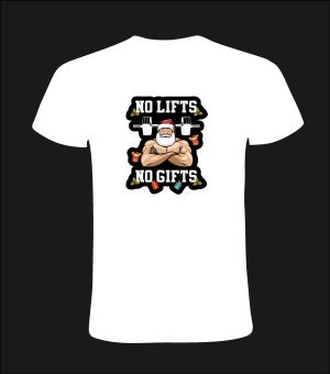 Tricou personalizat no lifts no gifts, 100% bumbac, cod produs T09