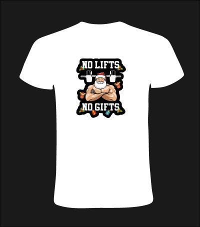 Tricou personalizat no lifts no gifts, 100% bumbac, cod produs T09