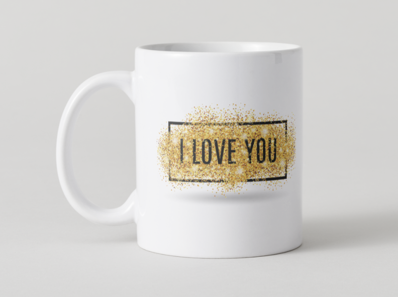 Cana personalizata I Love you