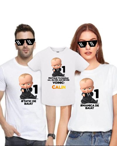 Tricouri personalizate Baby Boss Mot