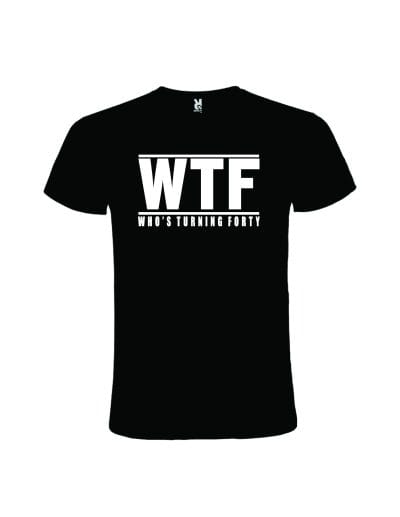 Tricou barbati 40 ani wtf