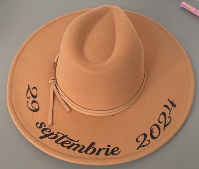 Palarie personalizata femei save the date, cod produs P02