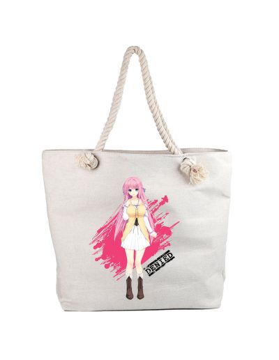 Geanta personalizata ANIME fata roz, Denied, cod produs GF34