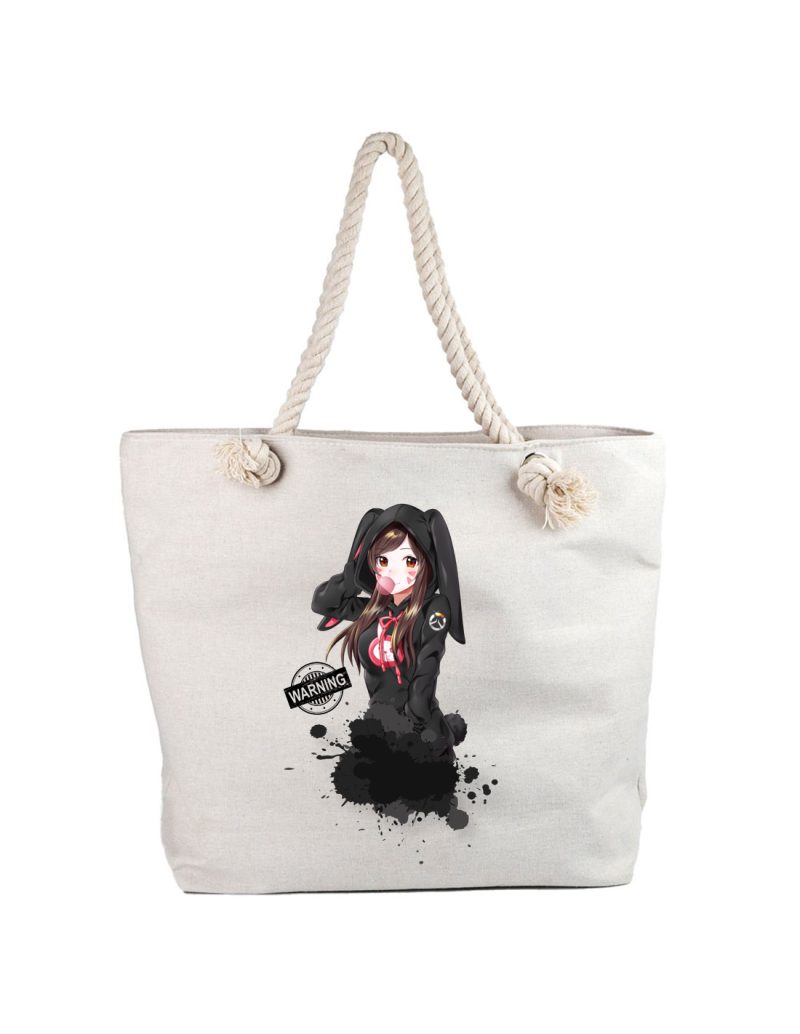 Geanta personalizata Anime Girl in Black, cod produs GF35