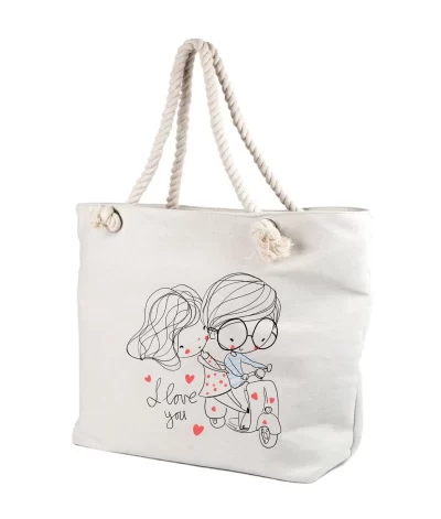 Geanta personalizata i love you, pure love, cod produs GF32