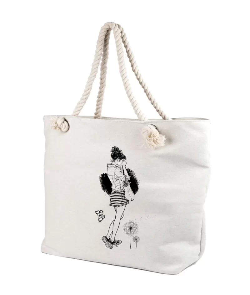 Geanta personalizata Fata Fluturele si Papadia, cod produs GF30