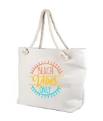 Geanta femei personalizata beach vibes only, cod GF20