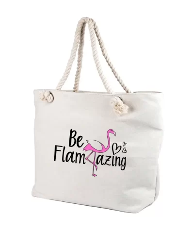 Geanta personalizata Flamingo be amazing, cod produs GF28