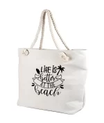 Geanta plaja life is better at the beach, cod produs GF07