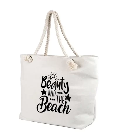 Geanta plaja femei Beauty and the beach, cod produs GF05