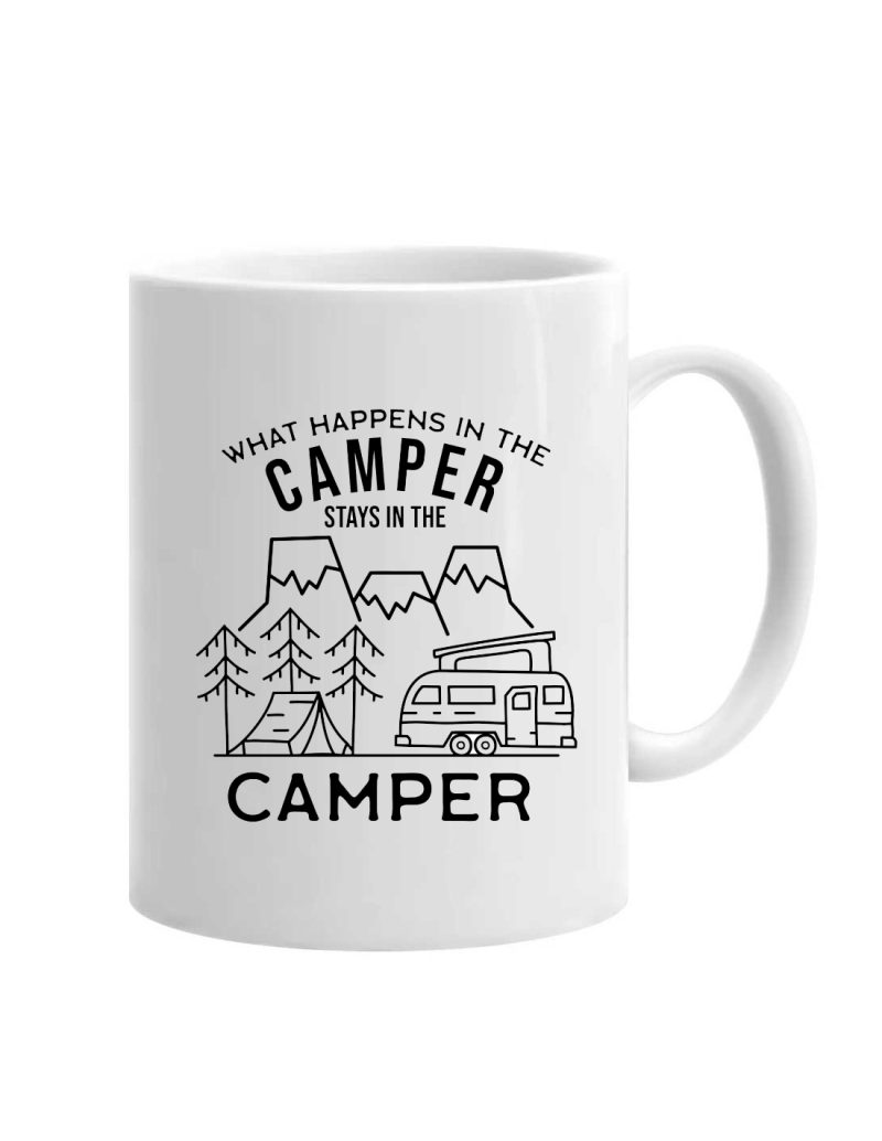 Cana Personalizată "Ce se întâmplă în camping, rămâne în camping", cod produs C15