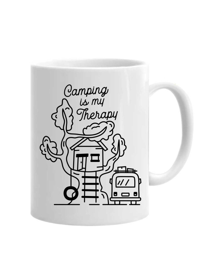 Cana personalizata campingul este terapia mea, cod produs C17