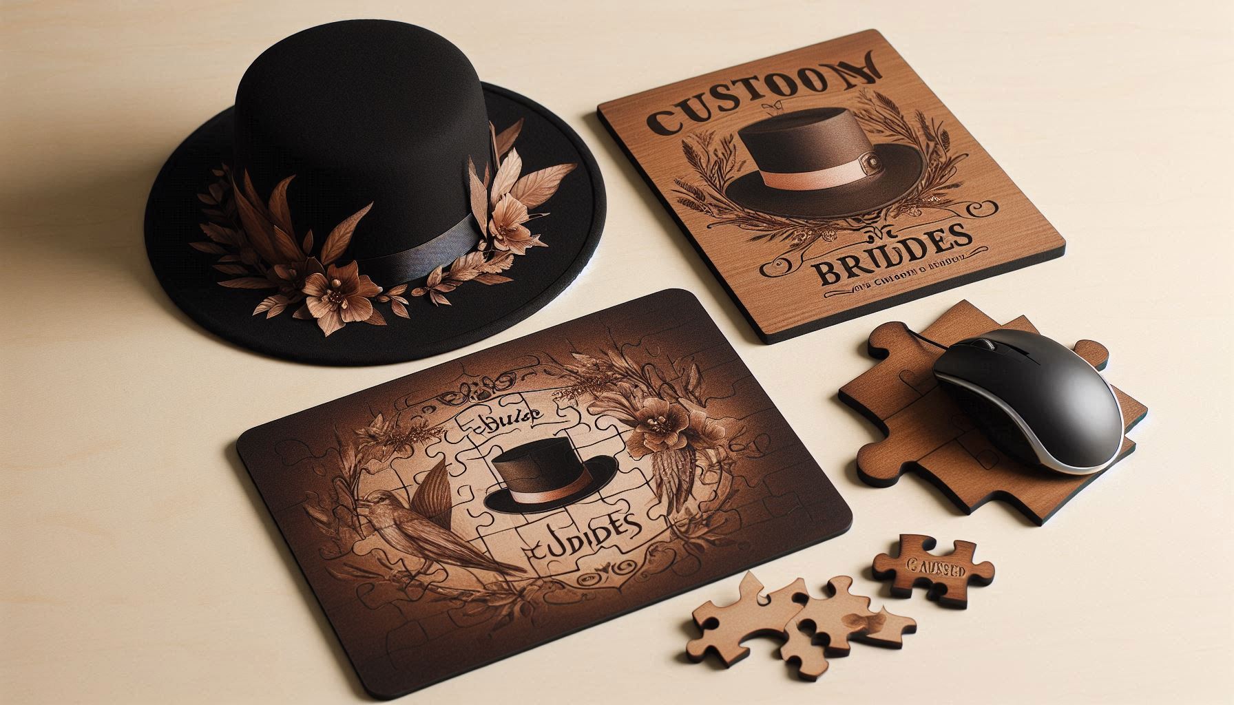 pălării mousepad puzzle și alte articole personalizate