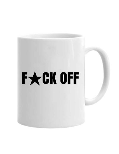 Cana fuck off, alb negru, pentru diminețile mai grele, cod produs CFO01