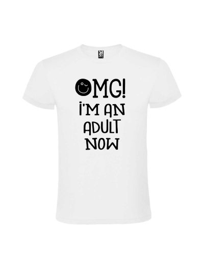 Tricou majorat omg, 18 ani, cod produs T18O