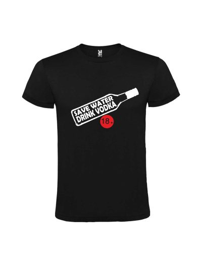 Tricou save water drink vodka, cod produs TBSW01