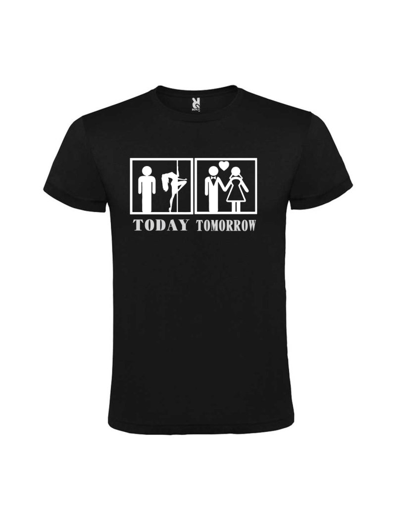 Tricouri viitori mire si mireasa, negru, set 2 buc, cod produs TVMM01