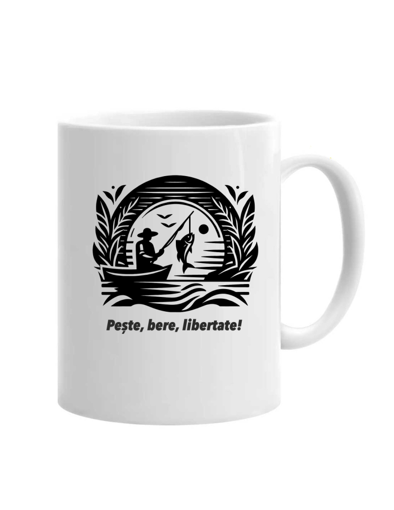 Cană pescari Pește, Bere, Libertate cod produs DRP08