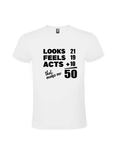 Tricou 50 de ani cadou petreceri adulti, cod produs TT50