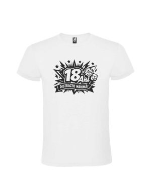 Tricou 18 ani distractie maxima la petreceri majorat, cod produs TM28
