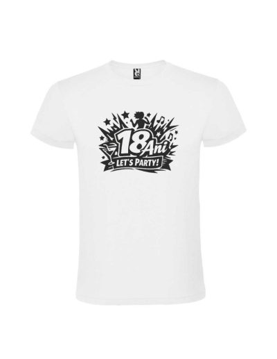 Tricou 18 ani let's party ideal la majorat, cod produs TM29