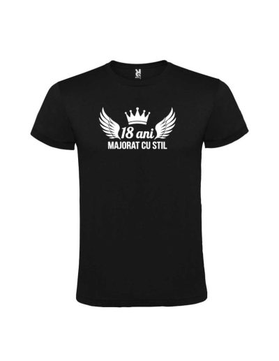 Tricou 18 ani majorat cu stil, ideal pentru fete, cod produs TM31