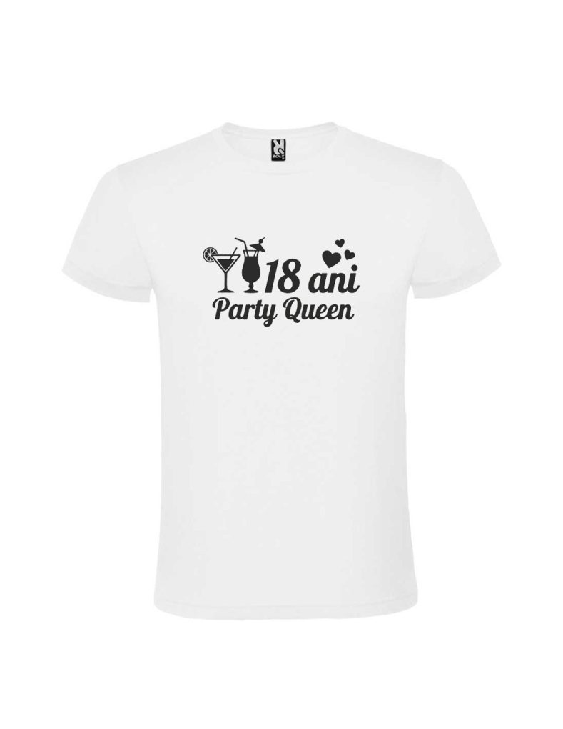 Tricou 18 ani party queen pentru fete, cod produs TM32 Tricou 18 ani party queen pentru fete, cod produs TM32