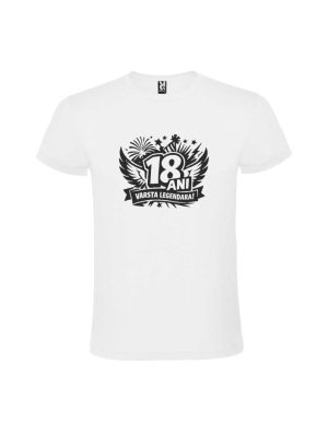 Tricou 18 ani varsta legendara, bumbac, cod produs TM30