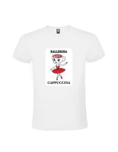 Tricou ballerina cappuccina alb