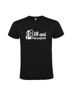 tricou majorat 18 ani fata perfecta negru