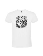 tricou majorat adult mode 18 ani alb