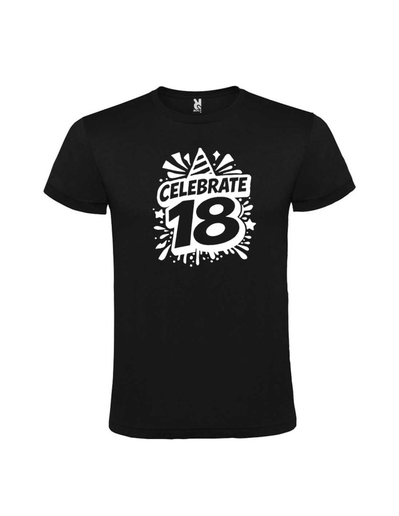 Tricou majorat celebrate 18 years, cod produs TM23 Tricou majorat celebrate 18 years, cod produs TM23