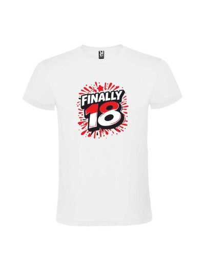 Tricou majorat finally 18 years color, grafica vinil, cod produs TM39