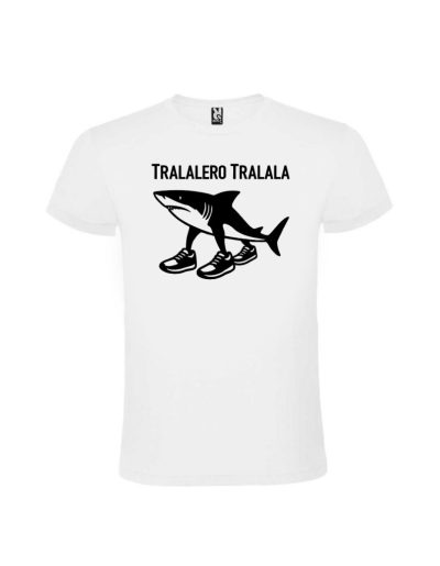 Tricou tralalero tralala Roblox alb negru, cod produs TTR01