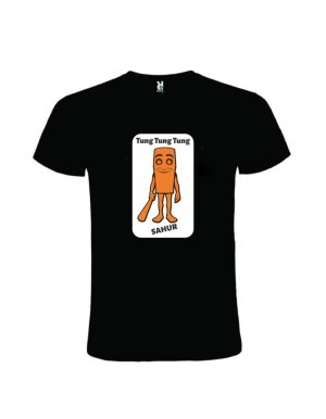 Tricou tung tung tung sahur negru