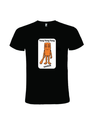 Tricou tung tung tung sahur negru