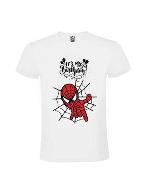 Tricou it's my birthday cu Spiderman TCS01 – Cadou Aniversar