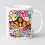 Cana personalizata educatoare cu mesajul Fiecare zi e o aventura