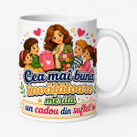 Cana personalizata cea mai buna invatatoare cadou de suflet