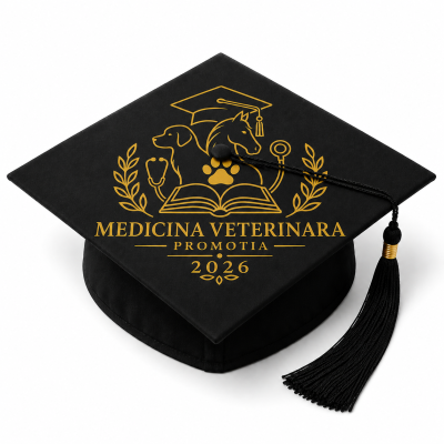 Toca personalizata Iasi pentru absolventi medicina veterinara cod PRZ-0018-TOCA