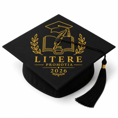 Toca personalizata Iasi pentru facultatea de litere cod PRZ-0024-TOCA