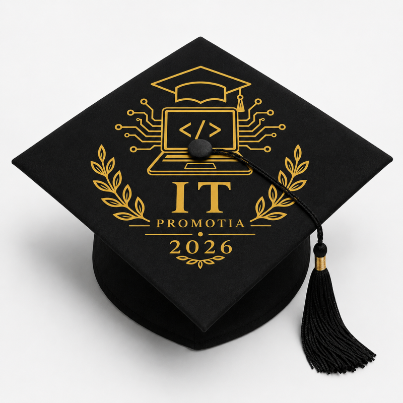 Toca personalizata Iasi facultatea de it si telecomunicatii, cod PRZ-0013-TOCA Toca personalizata Iasi pentru facultatea de it si telecomunicatii cod PRZ-0013-TOCA