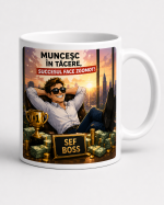 Cana muncesc in tacere succesul face zgomot cu design motivational pentru birou