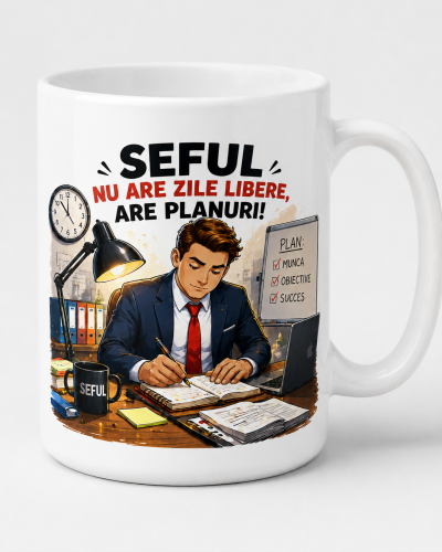 Cana personalizata sef nu are zile libere are planuri cod PRZ-0010-CANASF