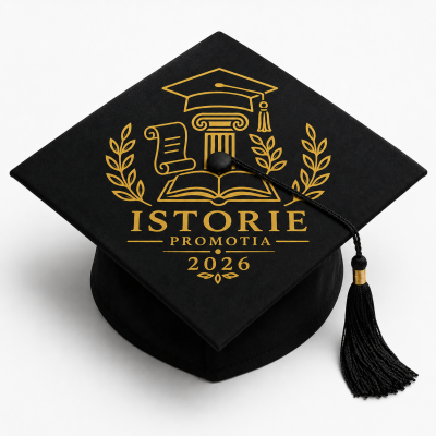 Toca personalizata Iasi pentru facultatea de istorie cod PRZ-0004-TOCA