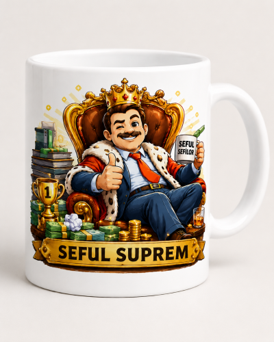 Cana seful suprem personalizata pentru birou cadou manager