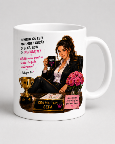 Cana pentru sefa care inspira cadou personalizat PRZ-0055-CANASF