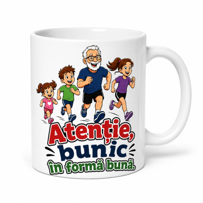 Cană personalizată bunici cu mesaj special de la nepoți