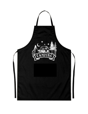 Sort personalizat camping cu grafica rulota si banner personalizat